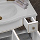 Opadiris Мебель для ванной Лаура 100 белая с бежевой патиной – картинка-28